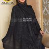 روسری نخی پاییزی ملانژ مشکی
