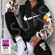 ست دوتیکه هودی شلوار Nike