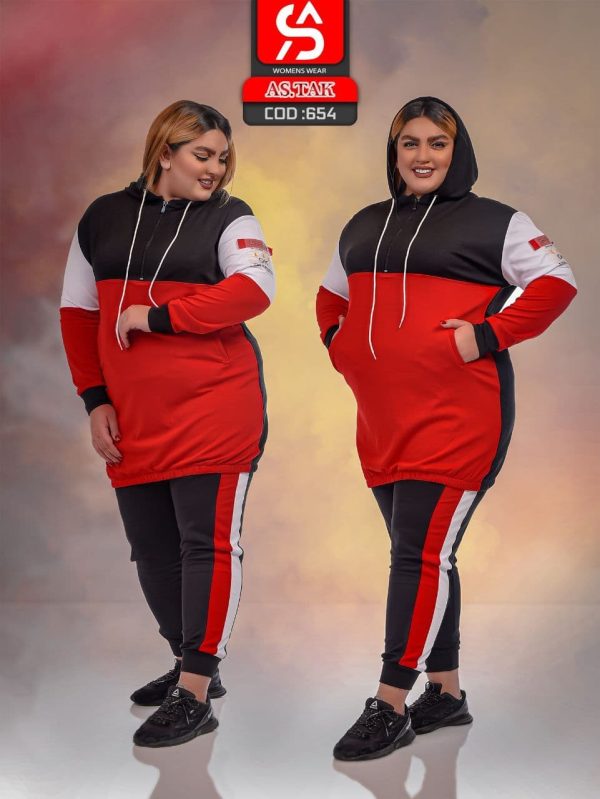 ست هودی شلوار سایز بزرگ