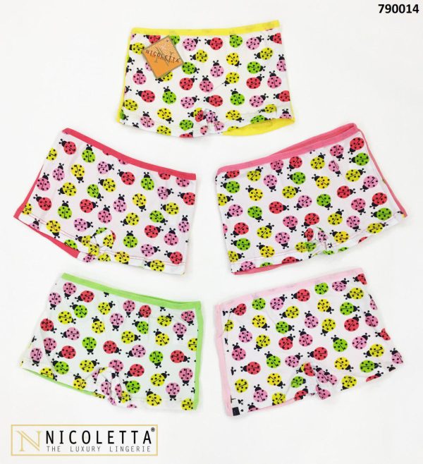 شورت بچگانه ترک NICOLETTA پادار با طرح کفشدوزک