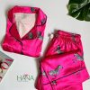 لباس خواب شومیز و شلوار ساتن HANA کد 40919