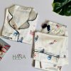 لباس خواب شومیز و شلوار ساتن HANA کد 40919