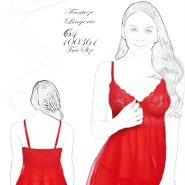 لباس خواب فانتزی حریر 100361