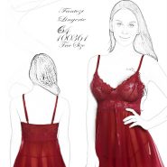 لباس خواب فانتزی حریر 100361