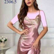 لباس خواب ساتن فانتزی کد 2306