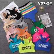 ست نیم تنه شورت زنجیردار V072