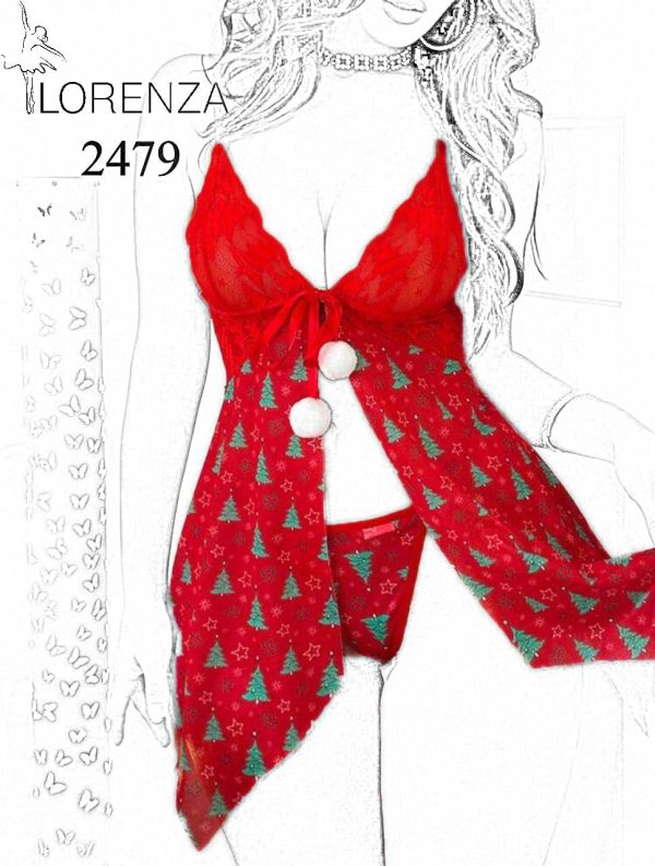 لباس خواب حریر فانتزی 2479
