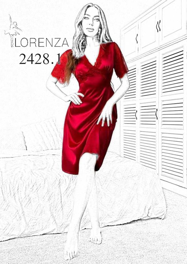 لباس خواب ساتن فانتزی 2428