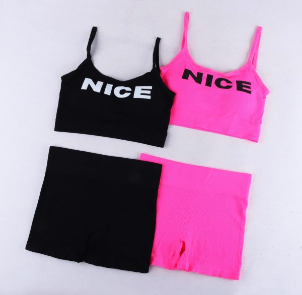 ست نیم تنه شورت سیملس nice 1778