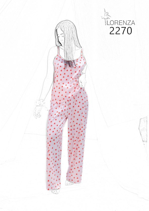 تاپ و شلوار ساتن فانتزی 2270
