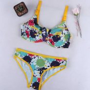 ست شورت و سوتین نخی چاپی پانیذ 9044