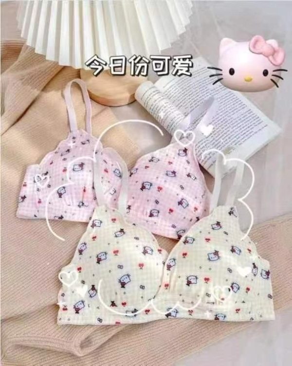 سوتین  اسفنجی دخترانه kitty کد 005